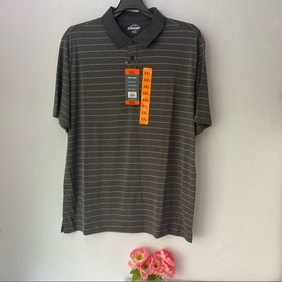 Glacier Men’s soft cotton blend polo shirt,NWT - Picture 2 of 7